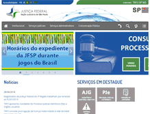 Tablet Screenshot of jfsp.jus.br